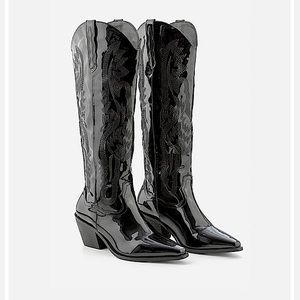 Adika Danton Panton Cowboy Faux Leather Boots